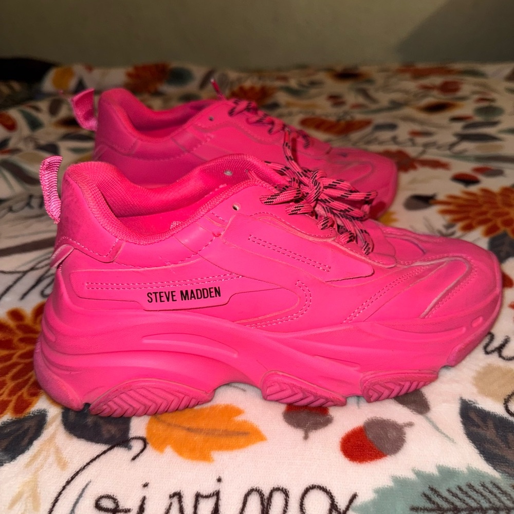 Steve Madden Hot Pink Athletic Shoes